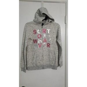 Henny James Kids hooded sweat Shirt With Glitter Logo Size 13/14